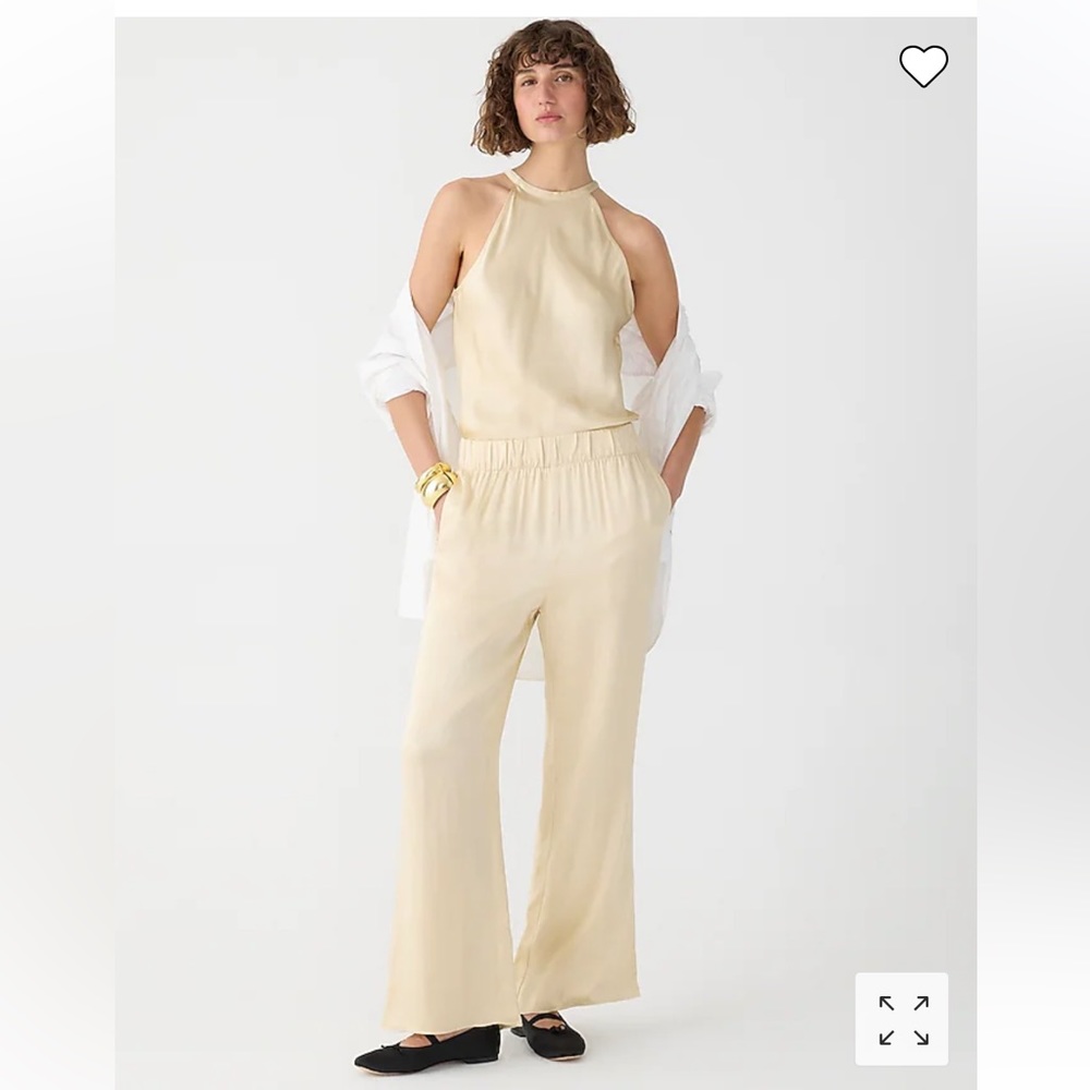 J. Crew , Wide Leg Pant in Luster Crape, Size: 8